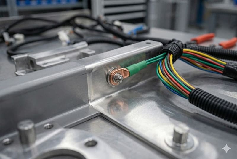 Aterramento correto em chicotes elétricos EdCabos