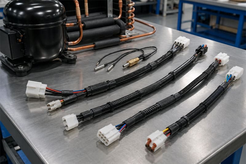 Chicotes elétricos para equipamentos de refrigeração