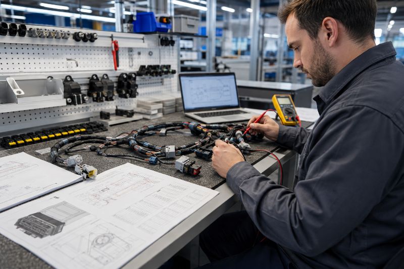 documentação técnica de chicotes elétricos